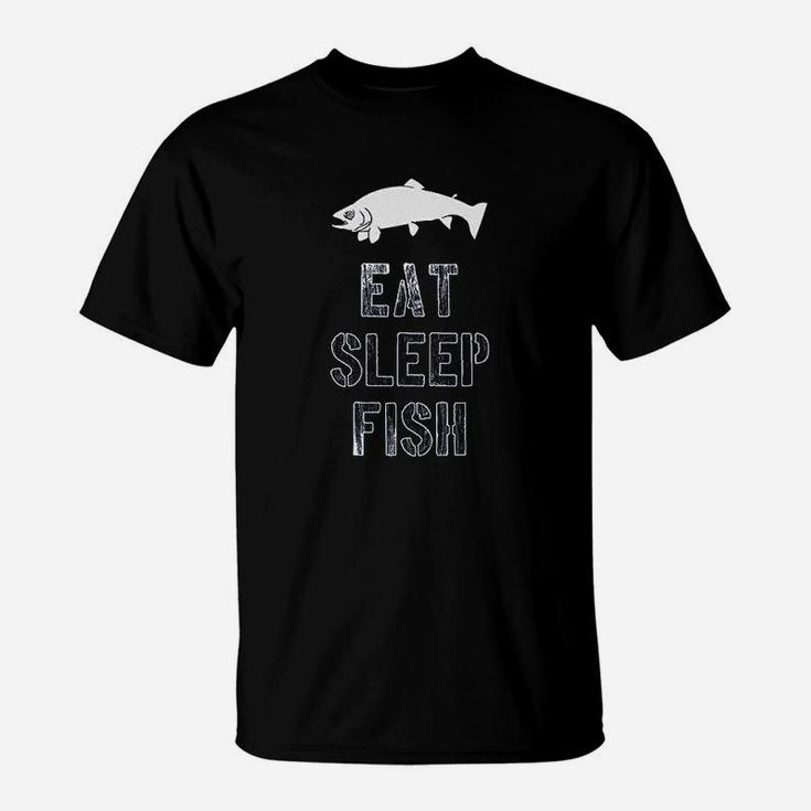 Eat Sleep Fish Funny Fishing T-Shirt