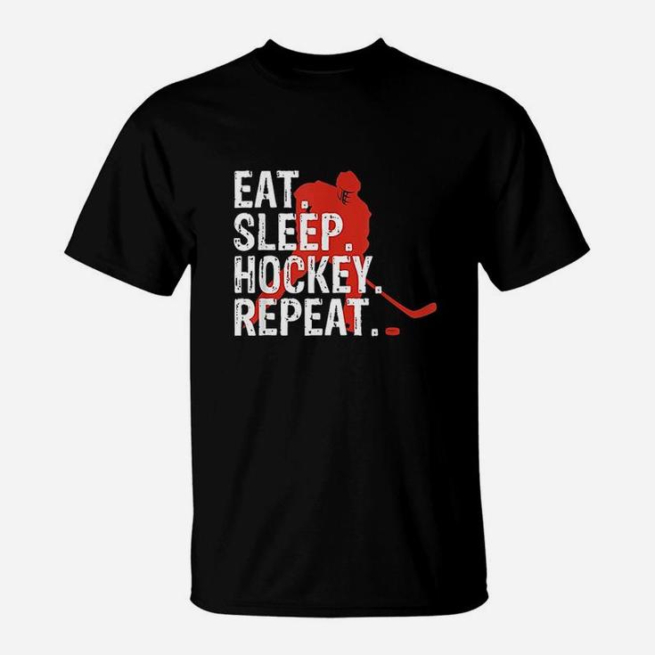 Eat Sleep Hockey Repeat T-Shirt