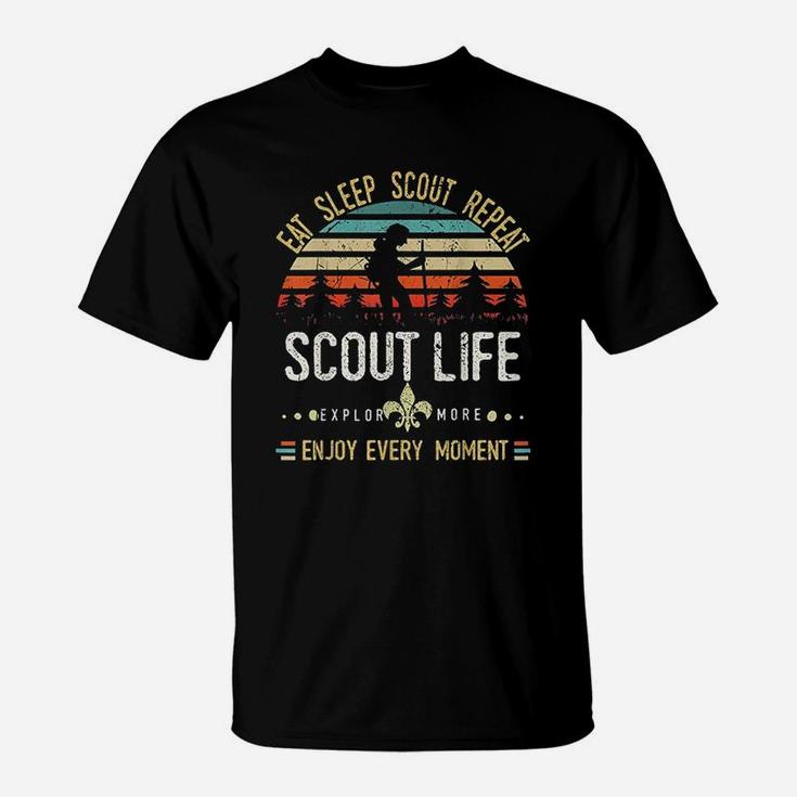 Eat Sleep Scout Repeat Vintage Scouting Life T-Shirt