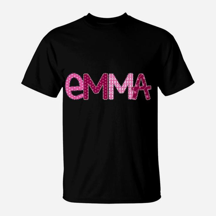 Emma Valentine Day Girl Name For Emma T-Shirt