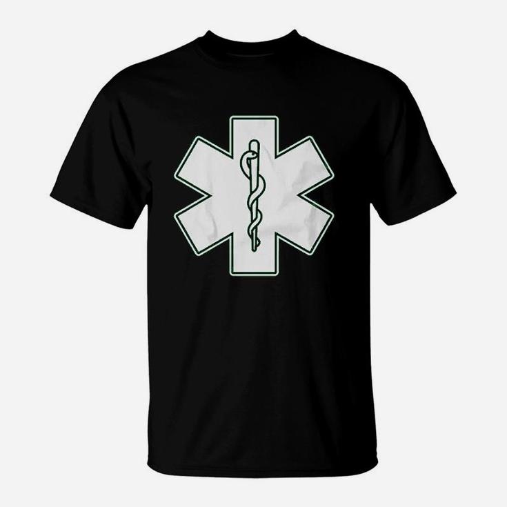 Ems Sign Emt Emergency Medical Technician Fitted T-Shirt