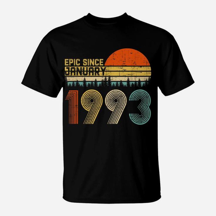 Epic Since January 1993 27Th Birthday Gift 27 Years Old T-Shirt