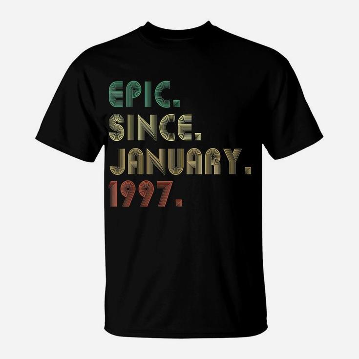 Epic Since January 1997 25Th Birthday Gifts 25 Years Old T-Shirt