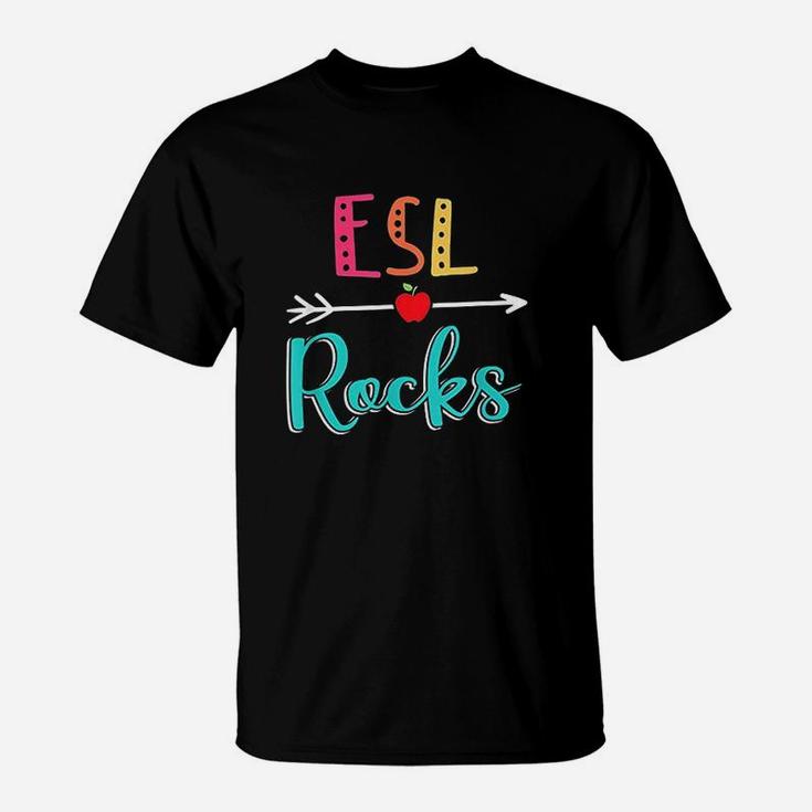 Esl Rocks Teacher Back To School T-Shirt