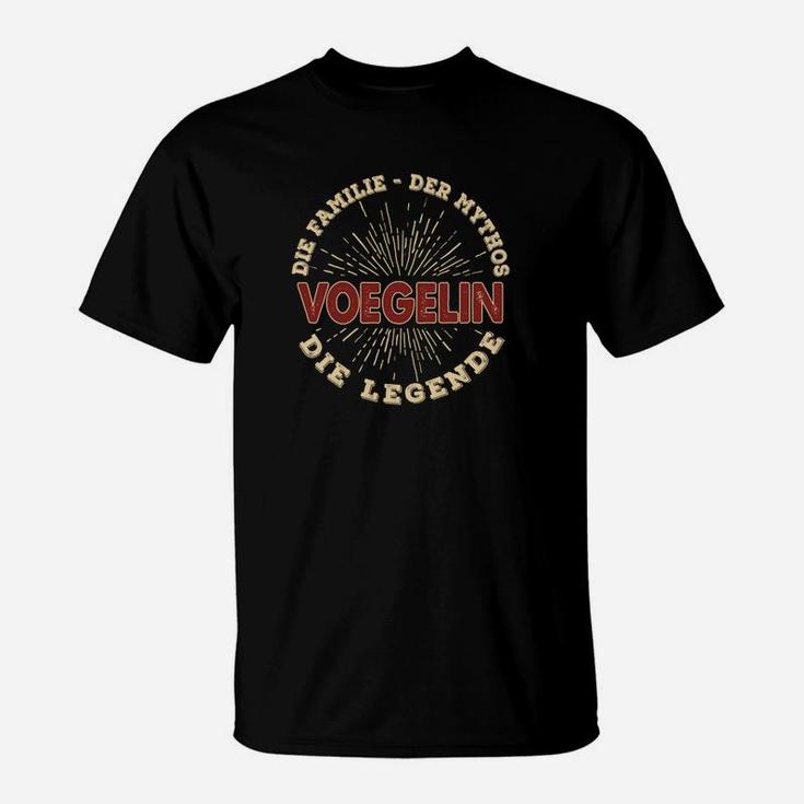 Familienname Vögelin Personalisiertes Shirt – Mythos & Legende