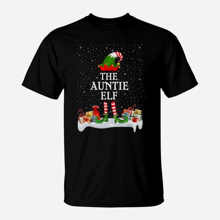 Family Matching Group Christmas The Auntie Elf T-Shirt