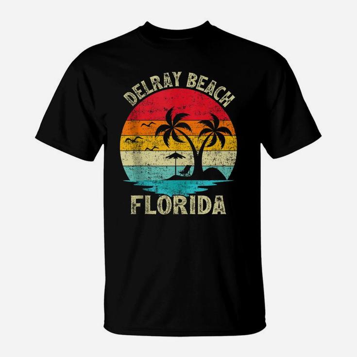 Family Vacation Vintage Retro Florida Delray Beach T-Shirt