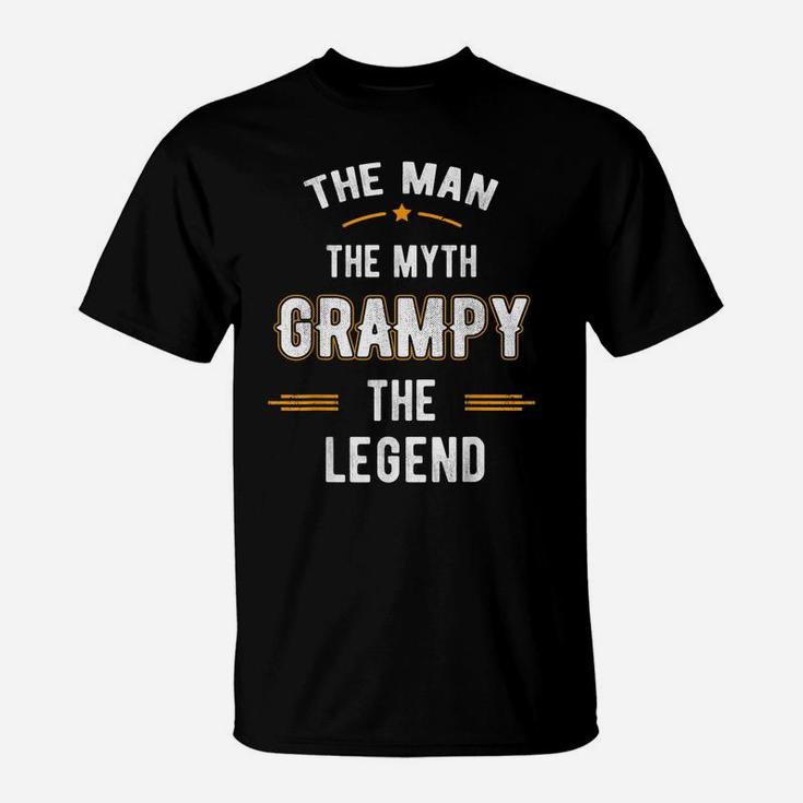 Fathers Day Shirt Grampy The Man Myth Legend Gifts T-Shirt