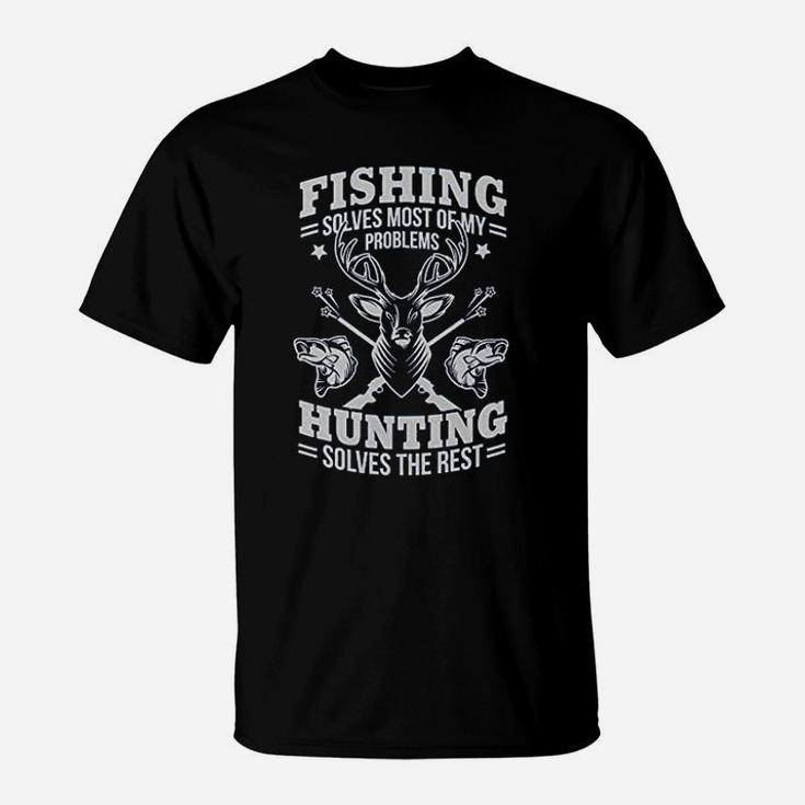 Fishing Solves Most Problems T-Shirt