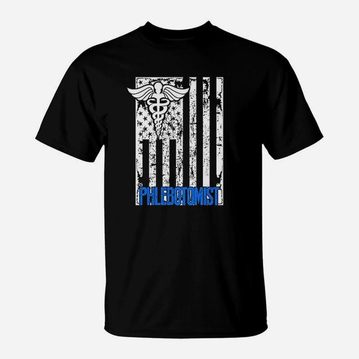 Flag Phlebotomist T-Shirt