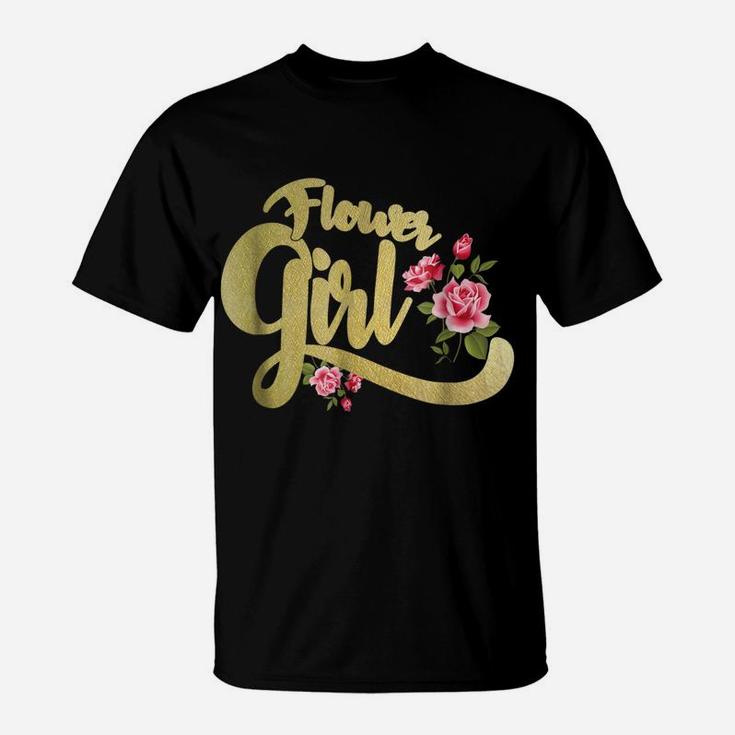 Flower Girl , Bride Groom Wedding Party Gift T-Shirt