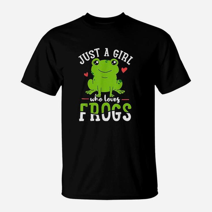 Frog Just A Girl Who Loves Frogs T-Shirt