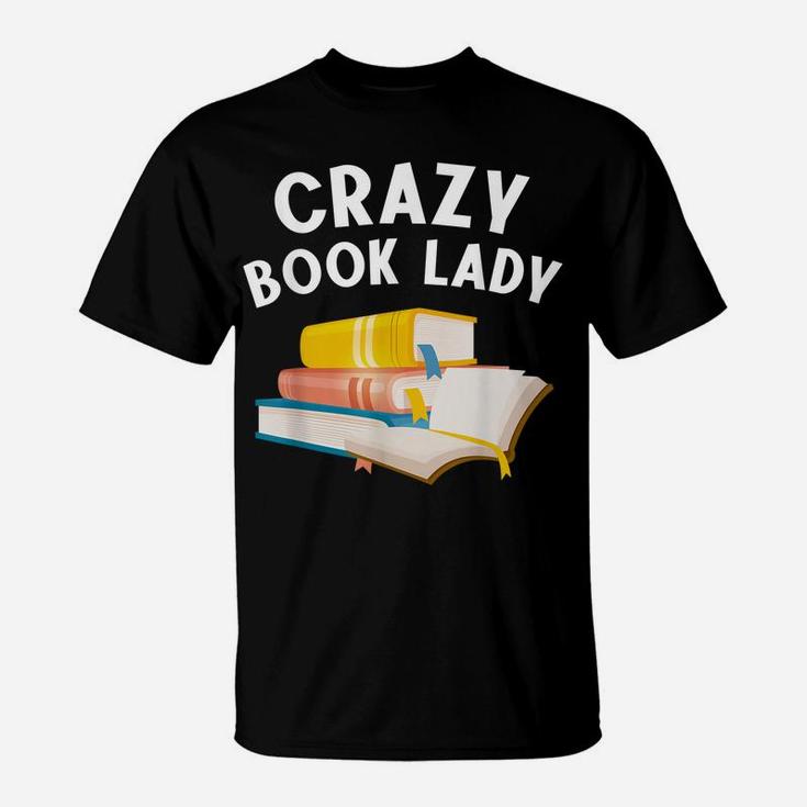 Funny Book Design Women Girls Book Lover Bookworm Librarian T-Shirt