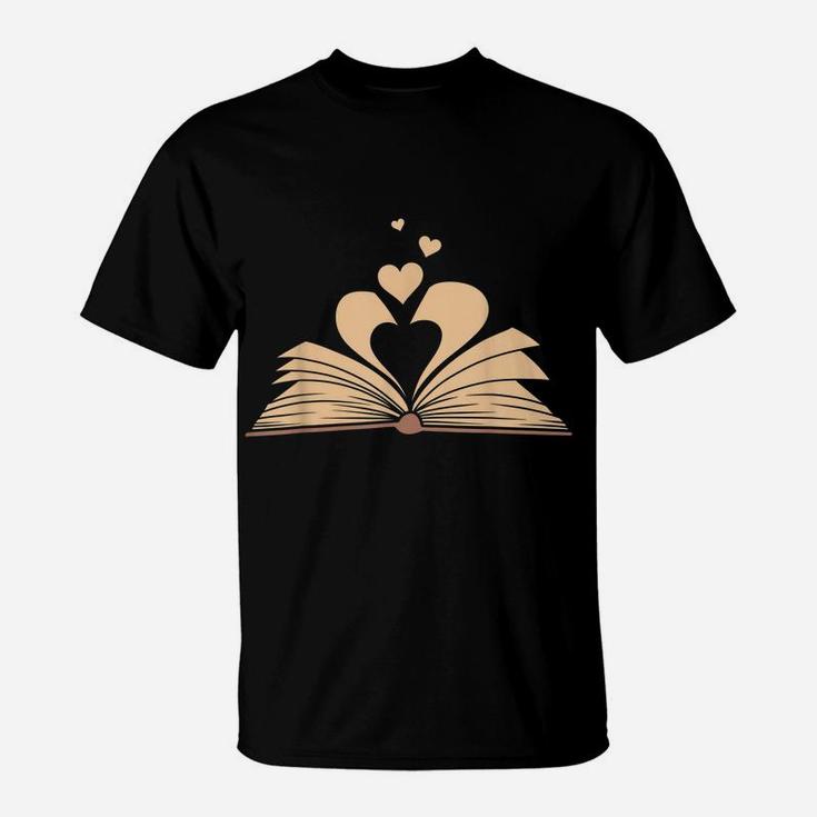 Funny Book Lover Design Men Women Kids Bookworm Librarian T-Shirt
