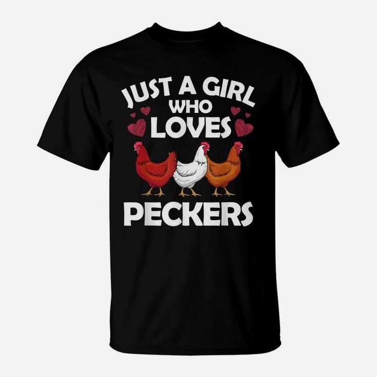 Funny Chicken For Women Girls Chicken Farmer Flock Whisperer T-Shirt