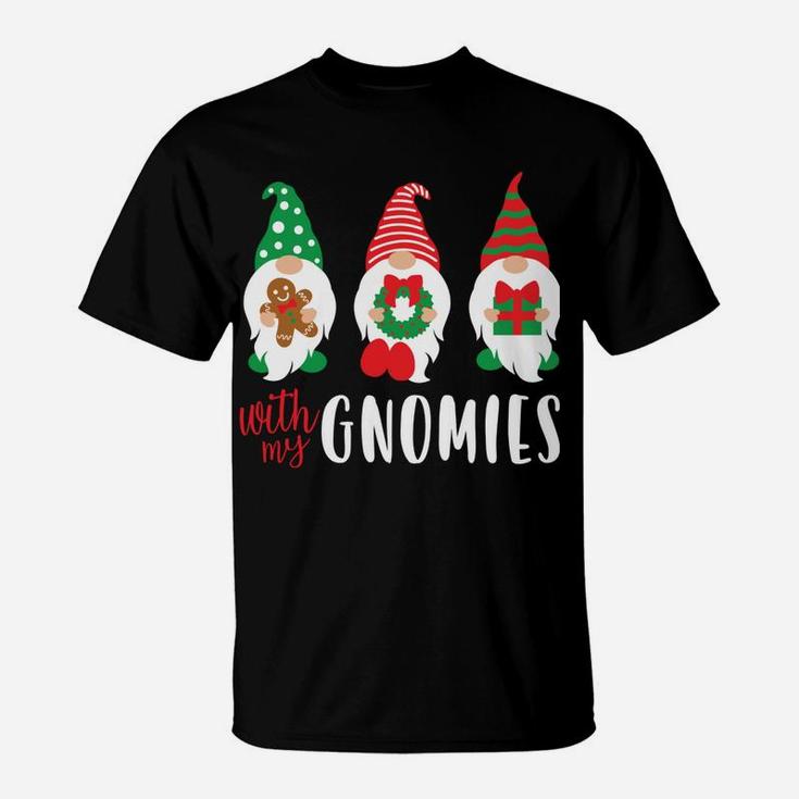 Funny Christmas Chillin With My Gnomies Cute Men Women T-Shirt