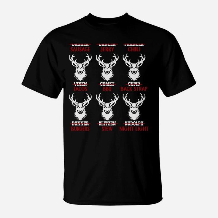 Funny Christmas Deer Bow Hunting Santa Men Women Hunter Gift Sweatshirt T-Shirt