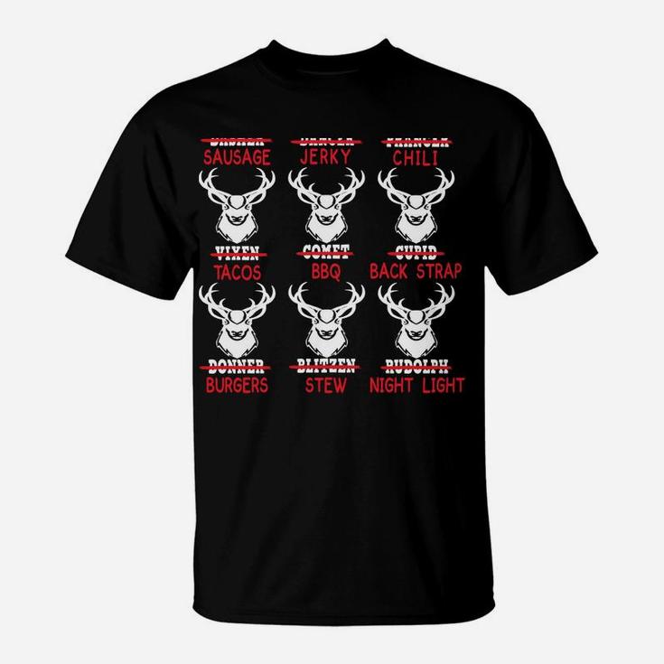 Funny Christmas Deer Bow Hunting Santa Men Women Hunter Gift T-Shirt