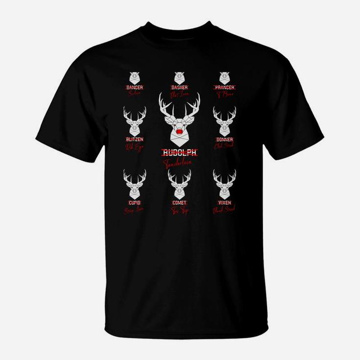 Funny Christmas Deer Bow Hunting Santa Ugly Xmas Hunter Gift Sweatshirt T-Shirt