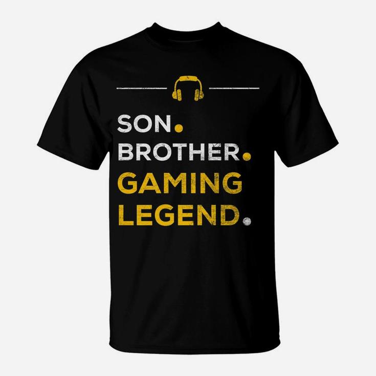 Funny Gamer Christmas Gift Son Brother Gaming Legend T-Shirt