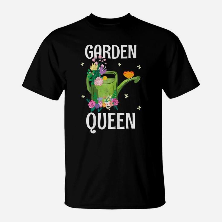 Funny Gardener Florist Flower Lady Plant Lover Garden Queen T-Shirt