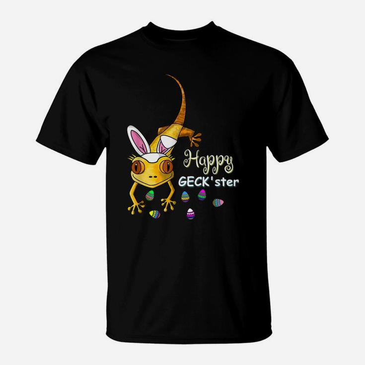 Funny Gecko Hunting For Easter Egg Chocolates Tee T-Shirt