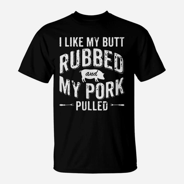Funny Grilling Bbq I, Rubbed T-Shirt