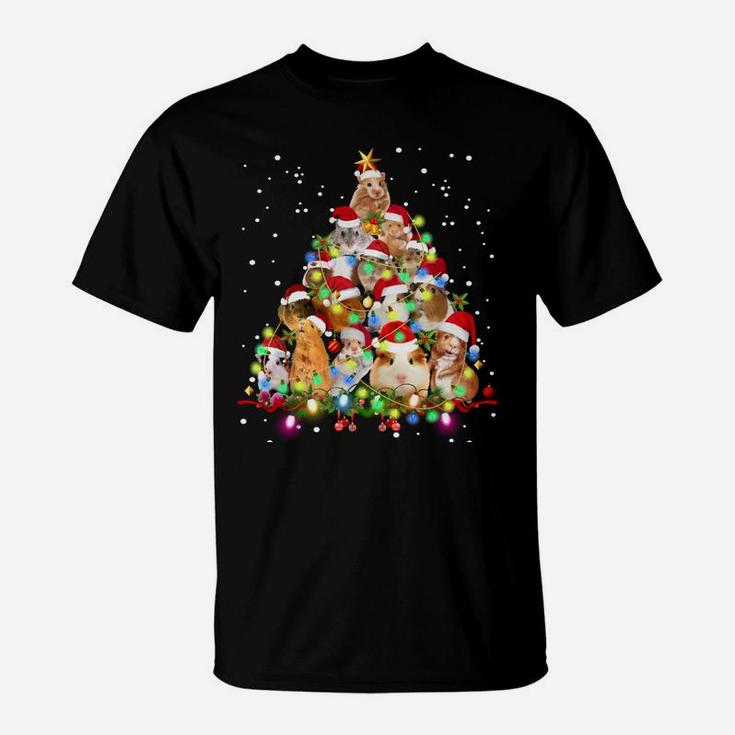 Funny Guinea Pig Christmas Tree Ornament Decor Gift Cute Sweatshirt T-Shirt