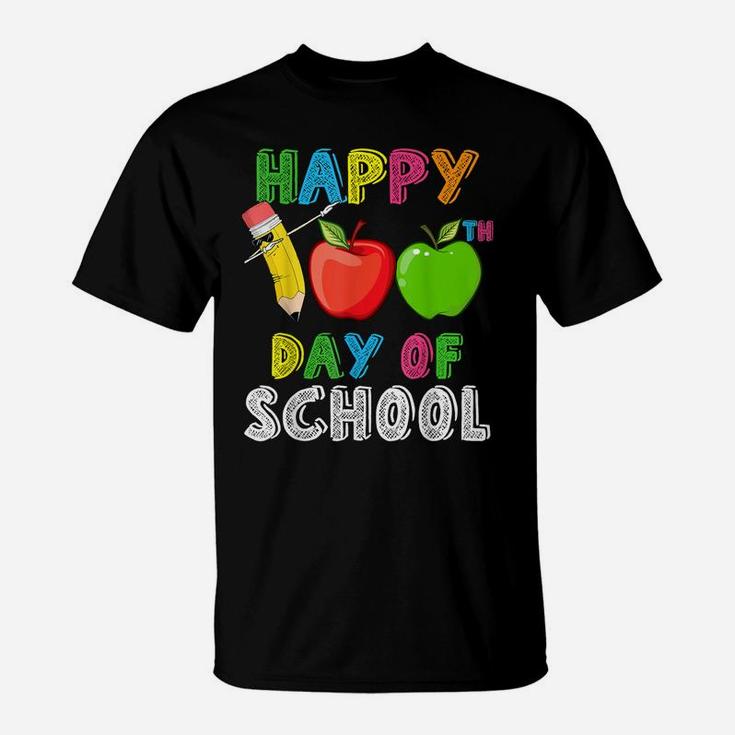 Funny Happy 100Th Day Of School For Teachers And Students T-Shirt