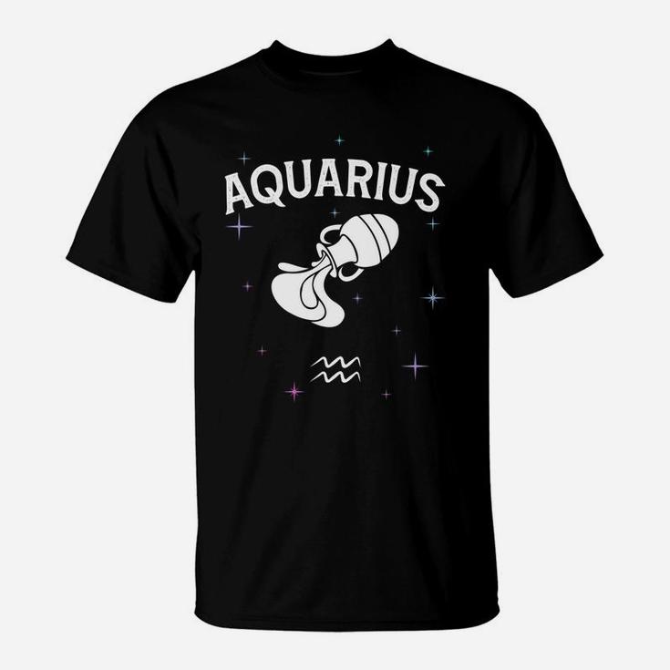 Funny Horoscope Aquarius Symbol Zodiac Sign Costume T-Shirt