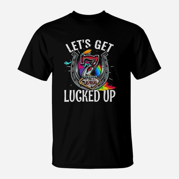 Funny Las Vegas Nv Souvenir Lucked Up T-Shirt