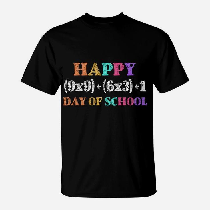 Funny Math Formula 100 Days Of School Shirt Teacher Boy Girl T-Shirt