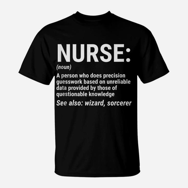 Funny Nurse Definition Registered Nurse Nursing T-Shirt
