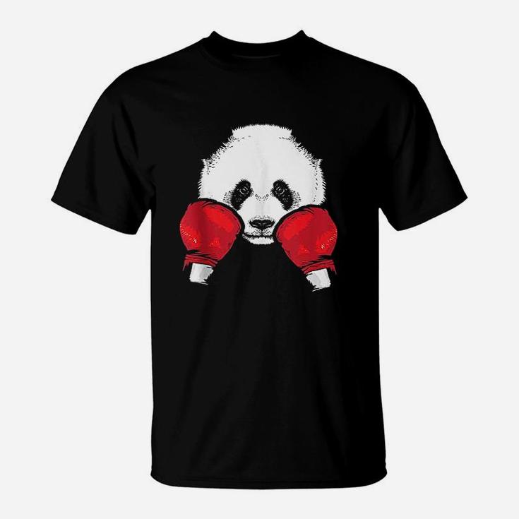 Funny Panda Boxing Cool Animal Lover Gloves Boxer Fan Gift T-Shirt