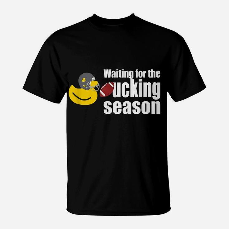 Funny Rubber Duck With Football Helmet T-Shirt
