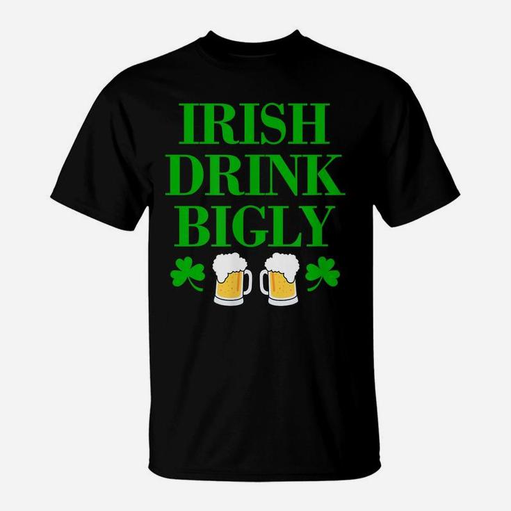Funny Saint Patrick Day Shirt For St Patty Irish Green Text T-Shirt