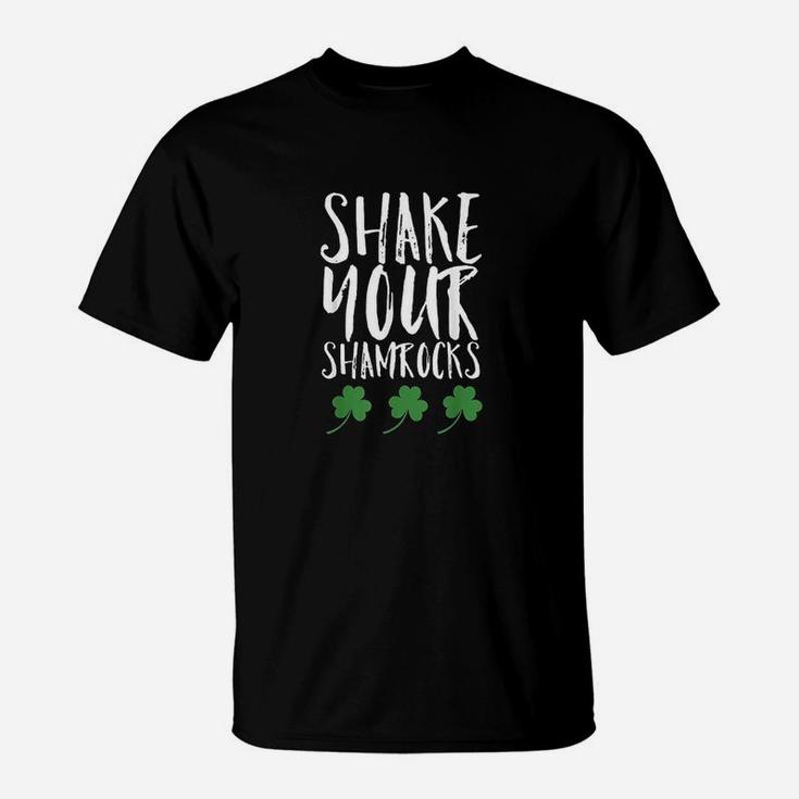 Funny St Patricks Day Shake Your Shamrocks Cute Fun T-Shirt