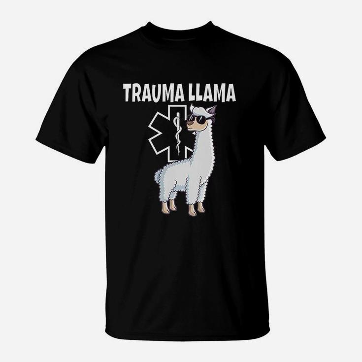 Funny Trauma Llama Emt Design Ems Medic Gift T-Shirt