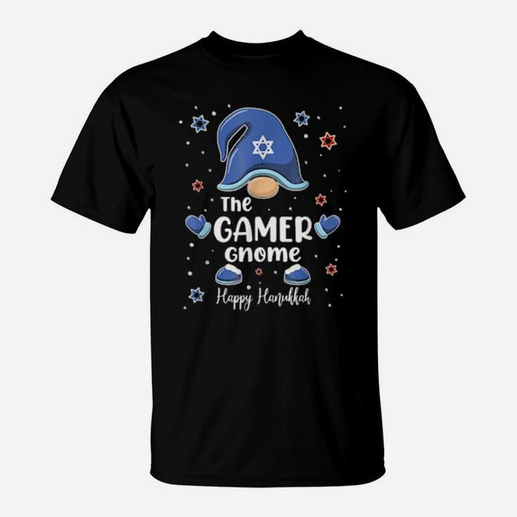 Gamer Gnome Hanukkah Family Matching T-Shirt