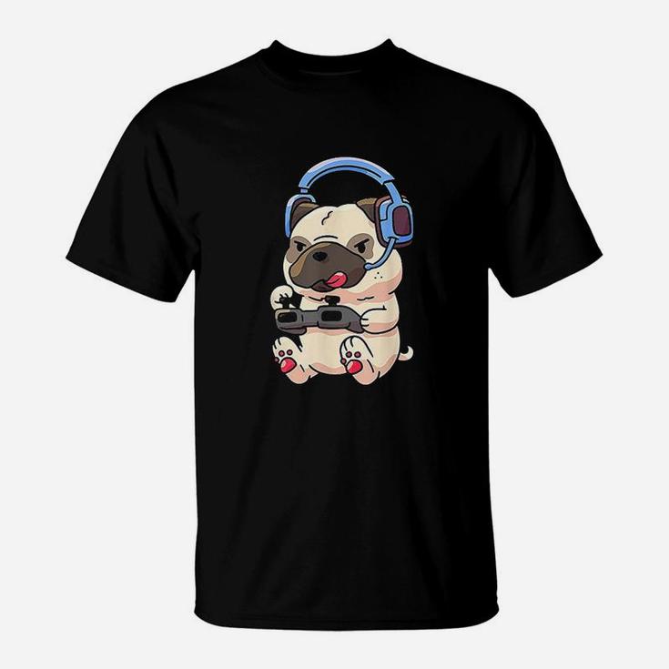 Gamer Pug Gaming Pugs Video Game Gift T-Shirt