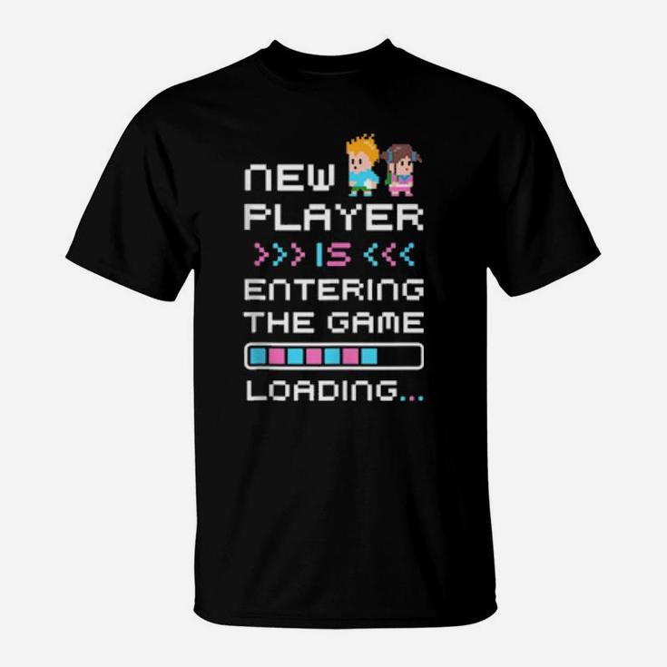 Gaming Pregnancy Announcement Gamer New Baby Announcement T-Shirt