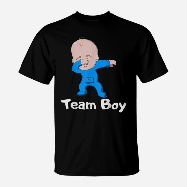 Gender Reveal Party Team Boy Dabbing Baby T-Shirt