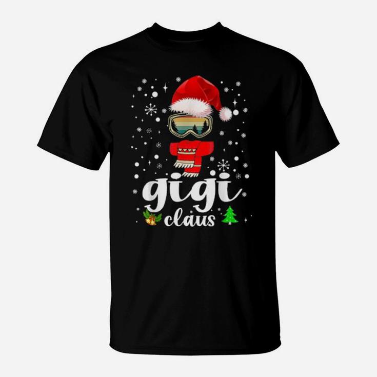 Gigi Claus Santa Claus Xmas For Mom Grandma T-Shirt