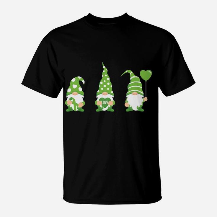 Gnome One Fights Alone Mental Health Awareness Green Ribbon T-Shirt