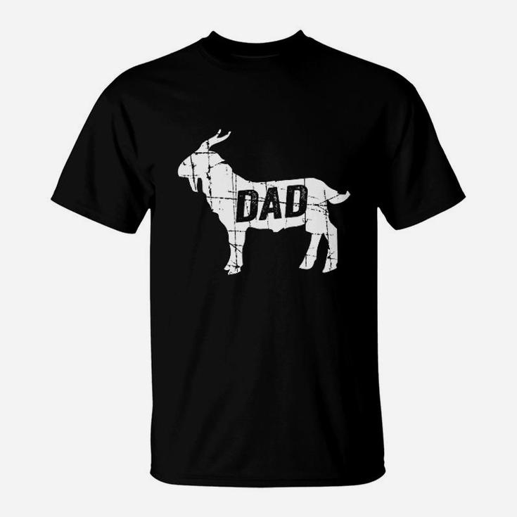 Goat Dad Greatest Of All Time Funny Fathers Day T-Shirt