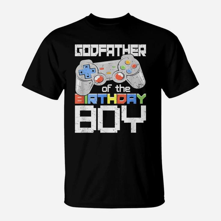 Godfather Of The Birthday Boy Matching Video Game Birthday T-Shirt