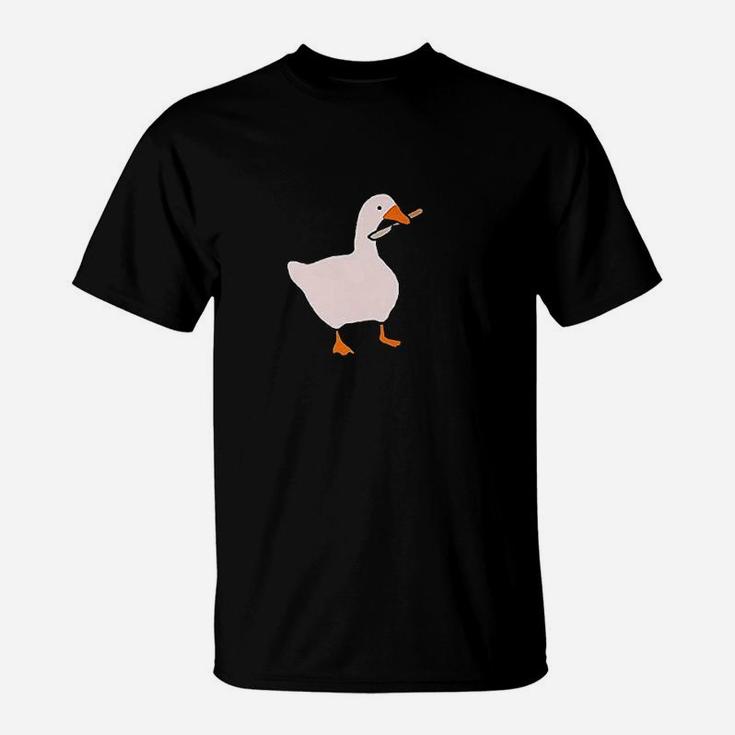 Goose With  Video Game T-Shirt