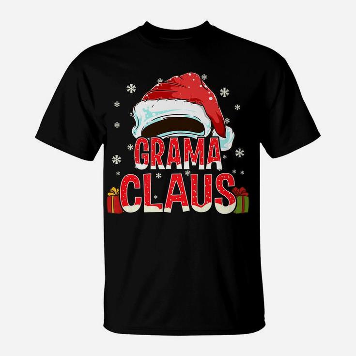 Grama Claus Group Gifts Matching Family Christmas T-Shirt