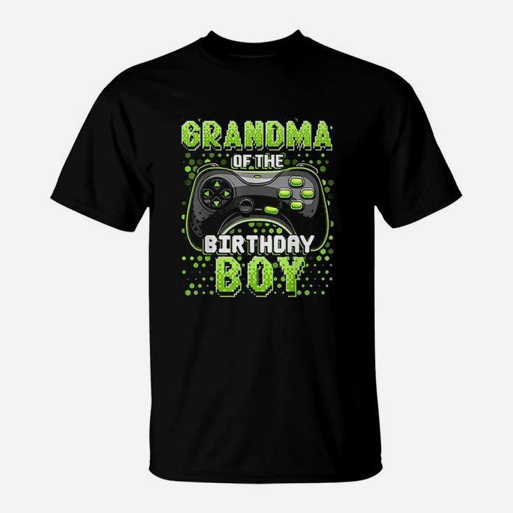 Grandma Of The Birthday Boy Matching Video Game Birthday T-Shirt