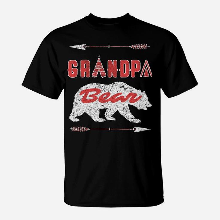 Grandpa Bear Vintage Tee Father's Day Grumpa Gift Granddad Sweatshirt T-Shirt